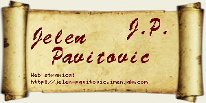 Jelen Pavitović vizit kartica